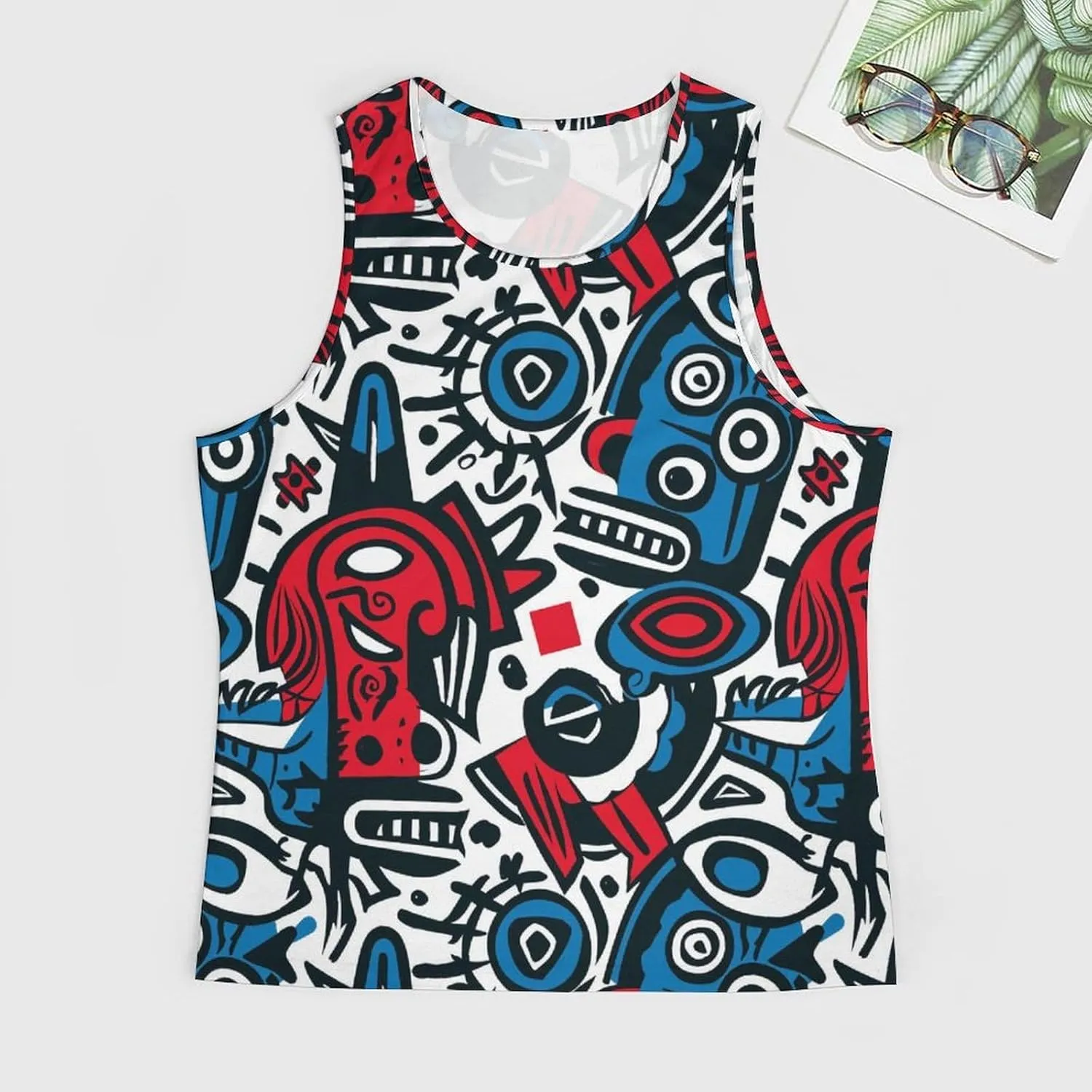 Funny Mens Tank Top Muscle Sleeveless Shirts Fitted Casual Comfy Breathable Summer Athletic Tank Oversized