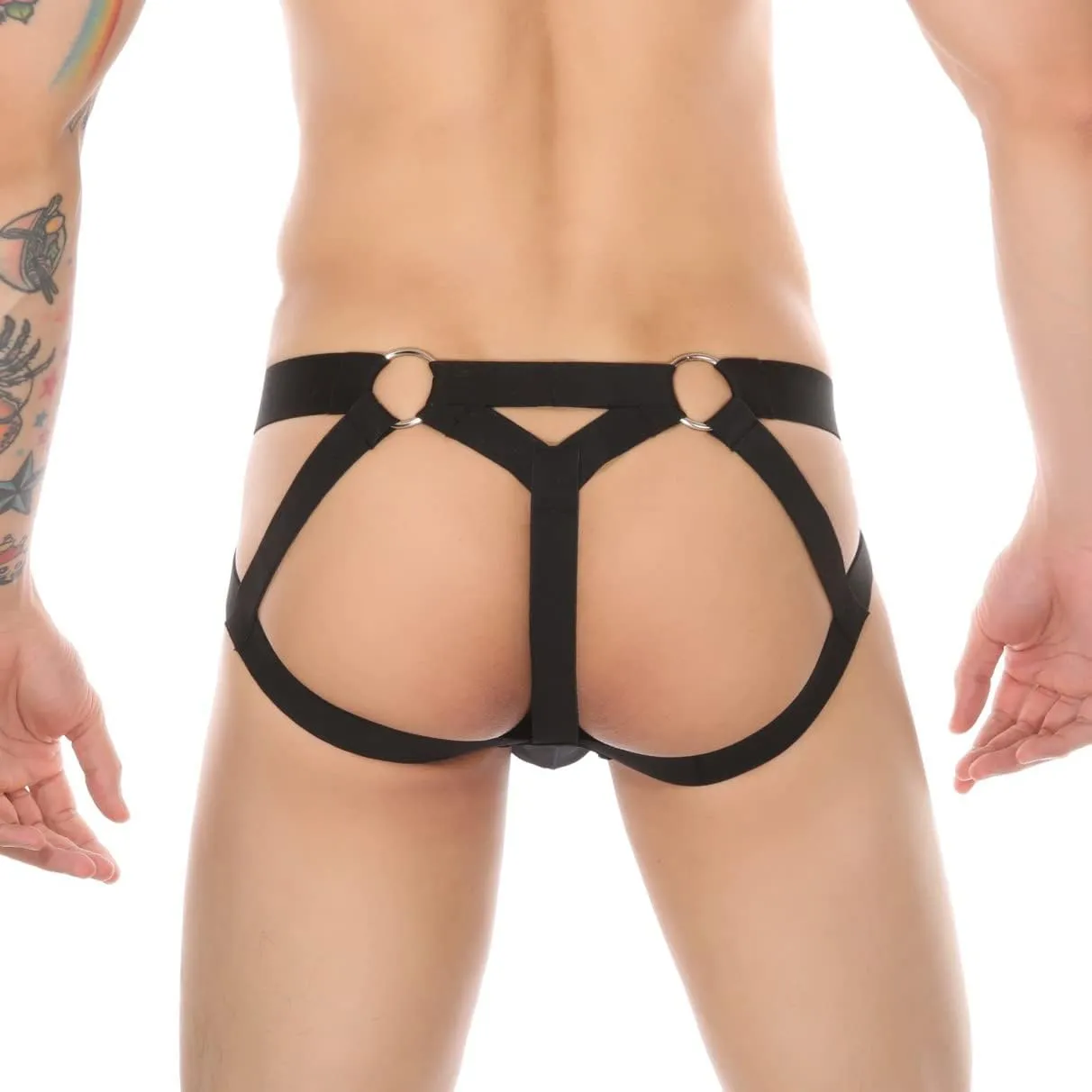 FYMNSI Mens Sexy Bandage G-String Bulge Pouch Briefs Thong T-Back Strap Bikini Underwear Sleepwear Lingerie Underpants