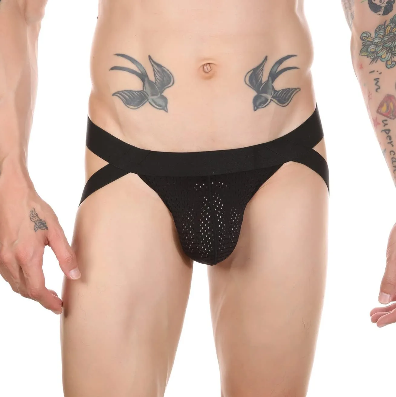 FYMNSI Mens Sexy Bandage G-String Bulge Pouch Briefs Thong T-Back Strap Bikini Underwear Sleepwear Lingerie Underpants
