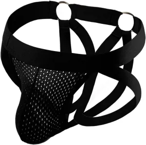 FYMNSI Mens Sexy Bandage G-String Bulge Pouch Briefs Thong T-Back Strap Bikini Underwear Sleepwear Lingerie Underpants