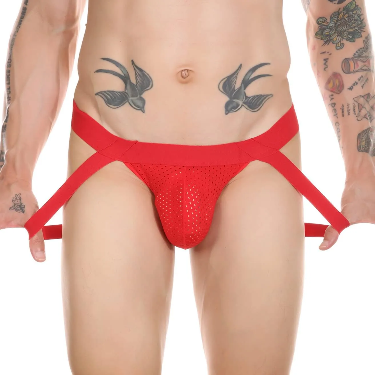 FYMNSI Mens Sexy Bandage G-String Bulge Pouch Briefs Thong T-Back Strap Bikini Underwear Sleepwear Lingerie Underpants