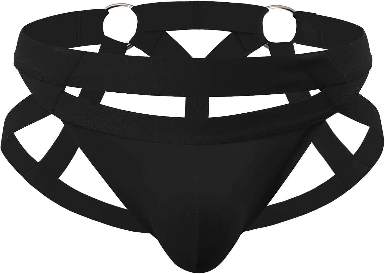 FYMNSI Mens Sexy Bandage G-String Bulge Pouch Briefs Thong T-Back Strap Bikini Underwear Sleepwear Lingerie Underpants