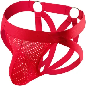 FYMNSI Mens Sexy Bandage G-String Bulge Pouch Briefs Thong T-Back Strap Bikini Underwear Sleepwear Lingerie Underpants