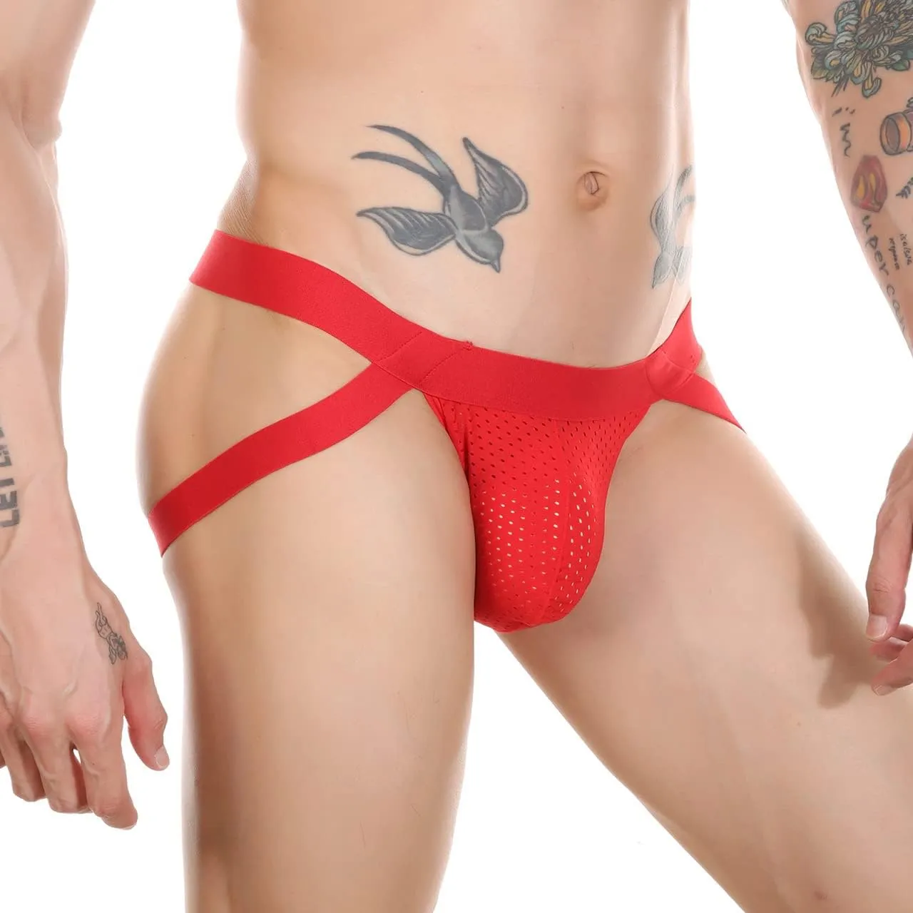 FYMNSI Mens Sexy Bandage G-String Bulge Pouch Briefs Thong T-Back Strap Bikini Underwear Sleepwear Lingerie Underpants
