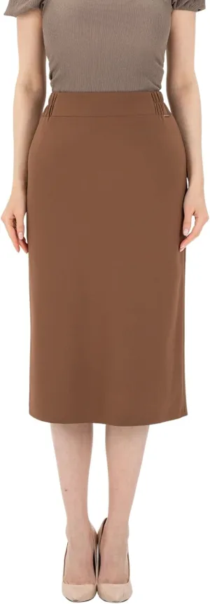 G-Line Pencil Skirt for Women, Regular to Plus Size (8-26) Midi Skirts, Office Skirts for Women for Work, Business Skirts