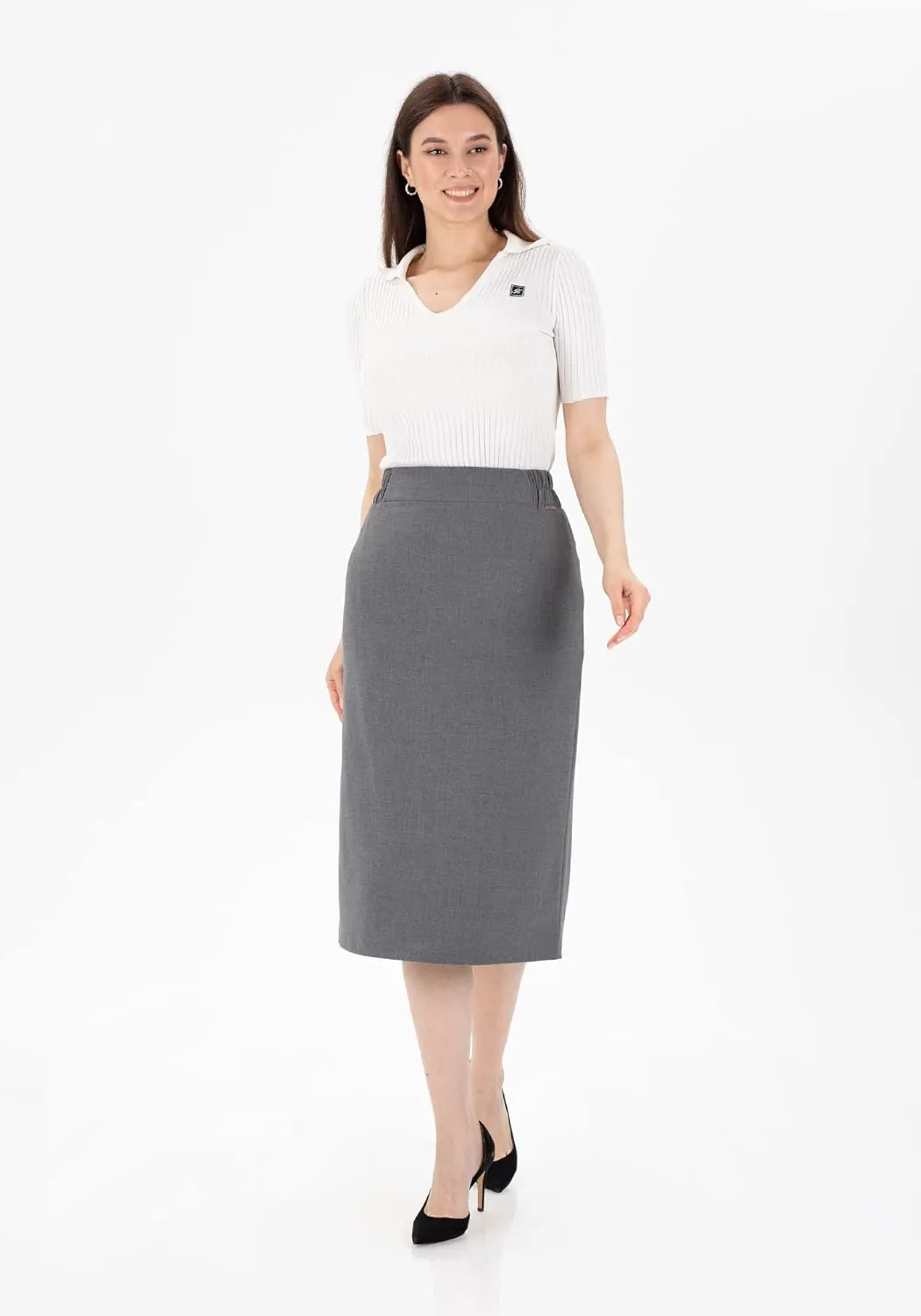G-Line Pencil Skirt for Women, Regular to Plus Size (8-26) Midi Skirts, Office Skirts for Women for Work, Business Skirts