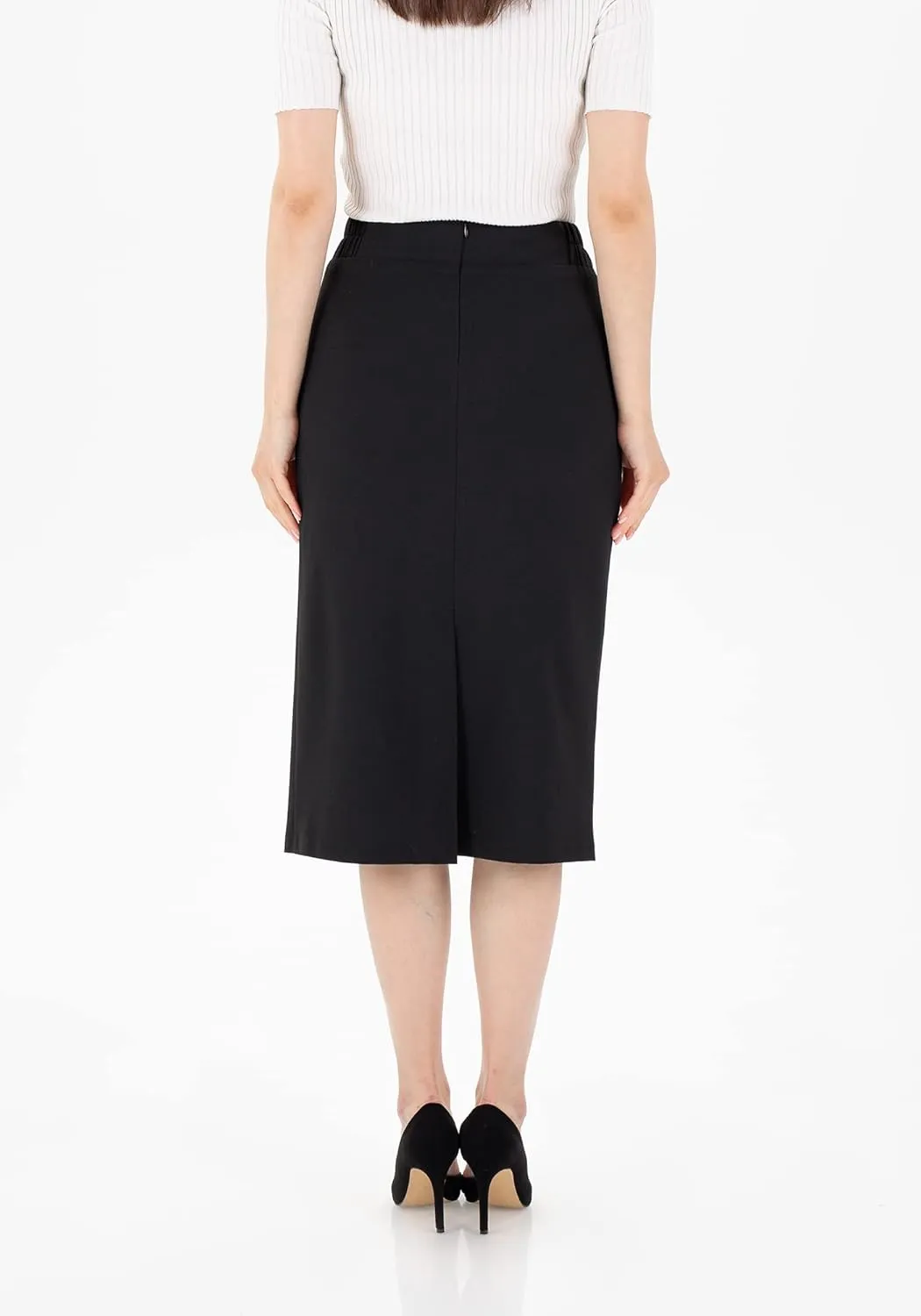 G-Line Pencil Skirt for Women, Regular to Plus Size (8-26) Midi Skirts, Office Skirts for Women for Work, Business Skirts