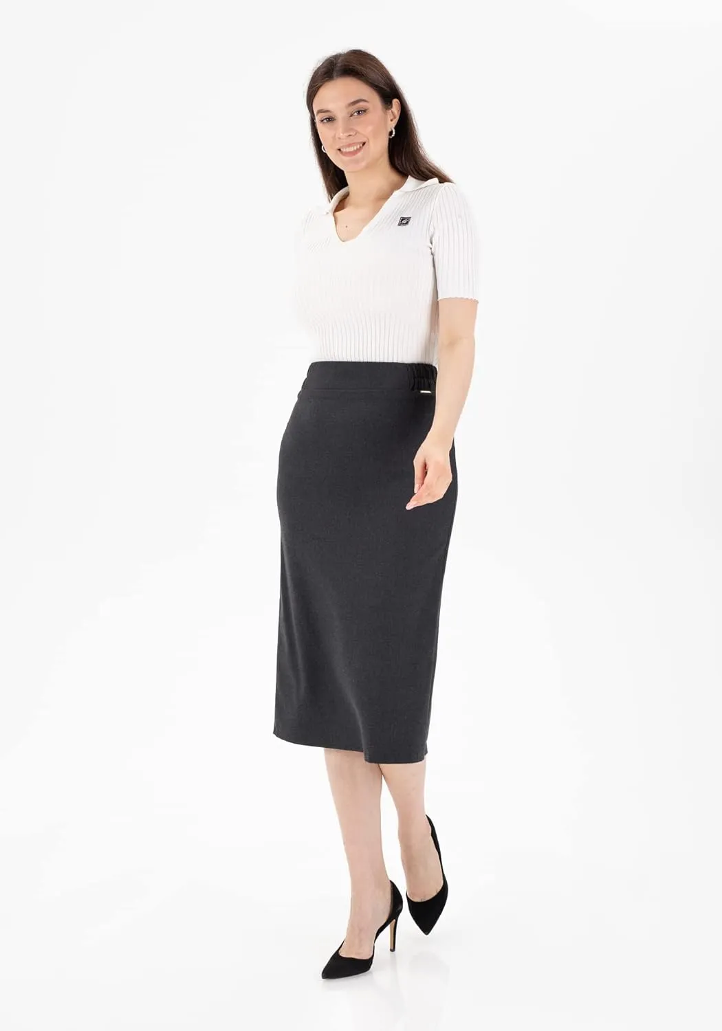 G-Line Pencil Skirt for Women, Regular to Plus Size (8-26) Midi Skirts, Office Skirts for Women for Work, Business Skirts