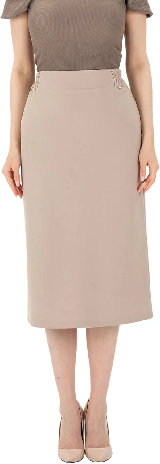 G-Line Pencil Skirt for Women, Regular to Plus Size (8-26) Midi Skirts, Office Skirts for Women for Work, Business Skirts