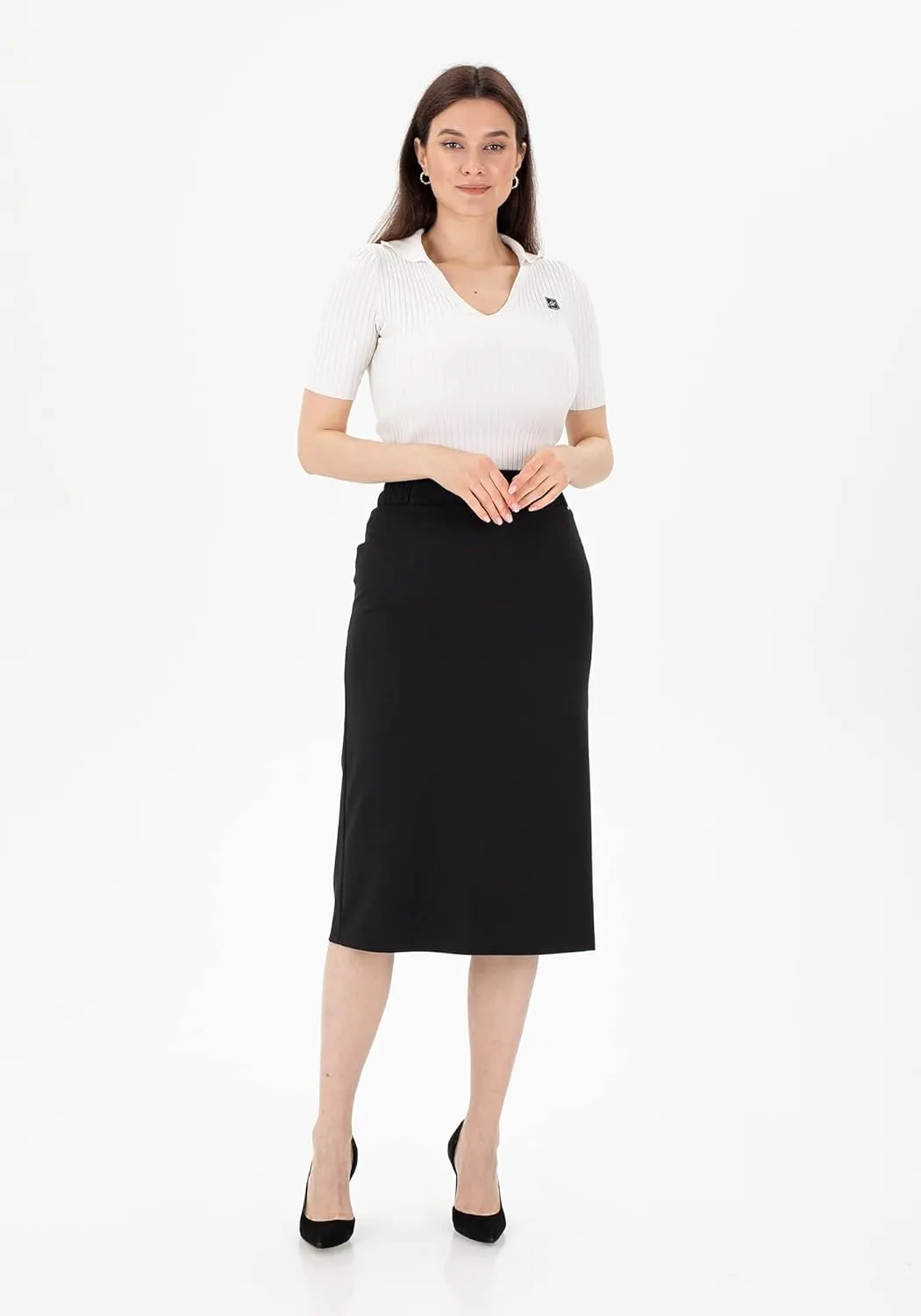 G-Line Pencil Skirt for Women, Regular to Plus Size (8-26) Midi Skirts, Office Skirts for Women for Work, Business Skirts