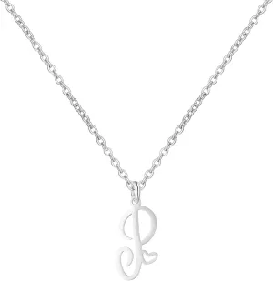 Gold Heart Initial Necklaces for Women, Minimalist Initial Heart Necklaces for Her, Dainty Alphabet Letter Pendant Necklaces Gift Jewelry