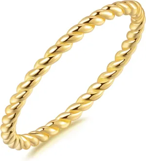 Gold Rings 14K Gold Jewelry For Women Non Tarnish Handmade Rings Beauty In Simplicity Understated Handmade Jewelry 5,6,7,8,9
