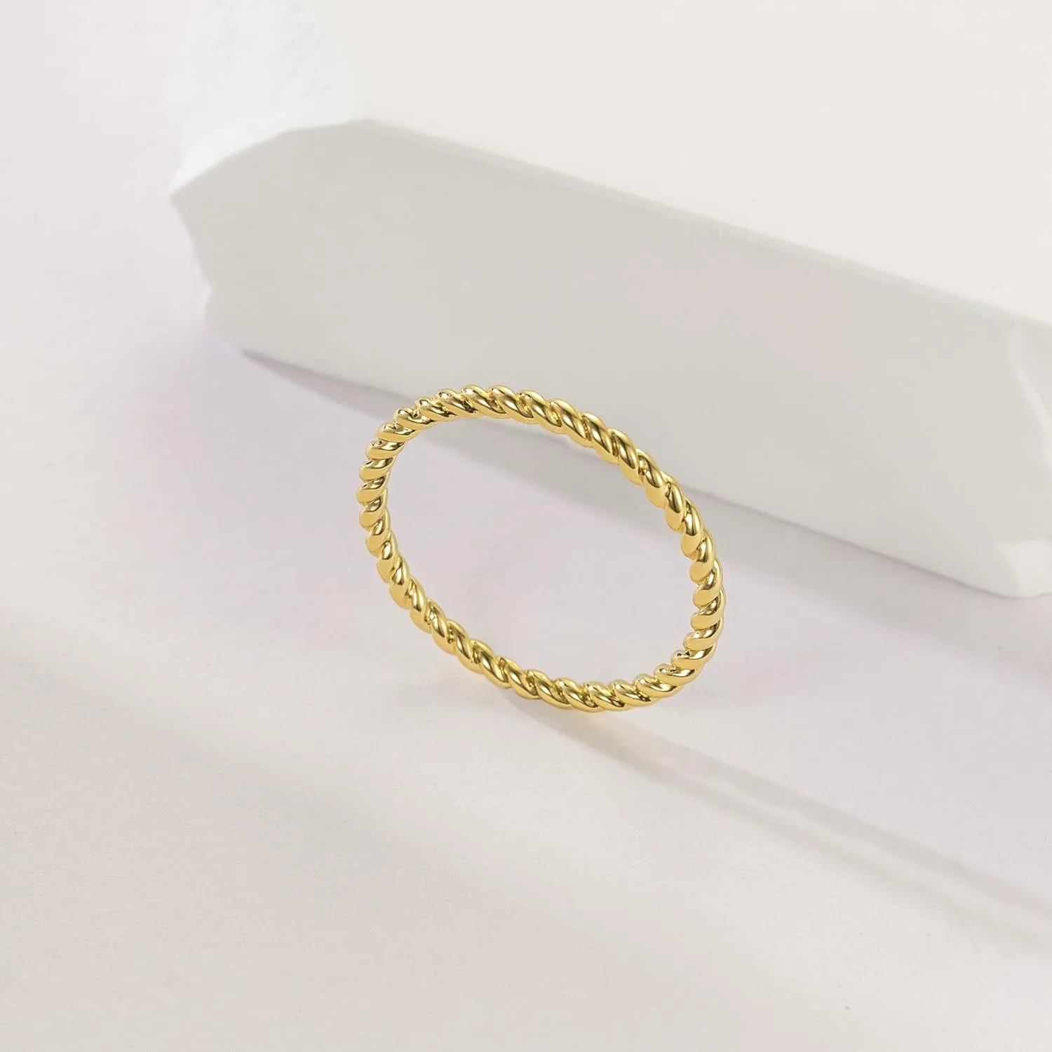 Gold Rings 14K Gold Jewelry For Women Non Tarnish Handmade Rings Beauty In Simplicity Understated Handmade Jewelry 5,6,7,8,9