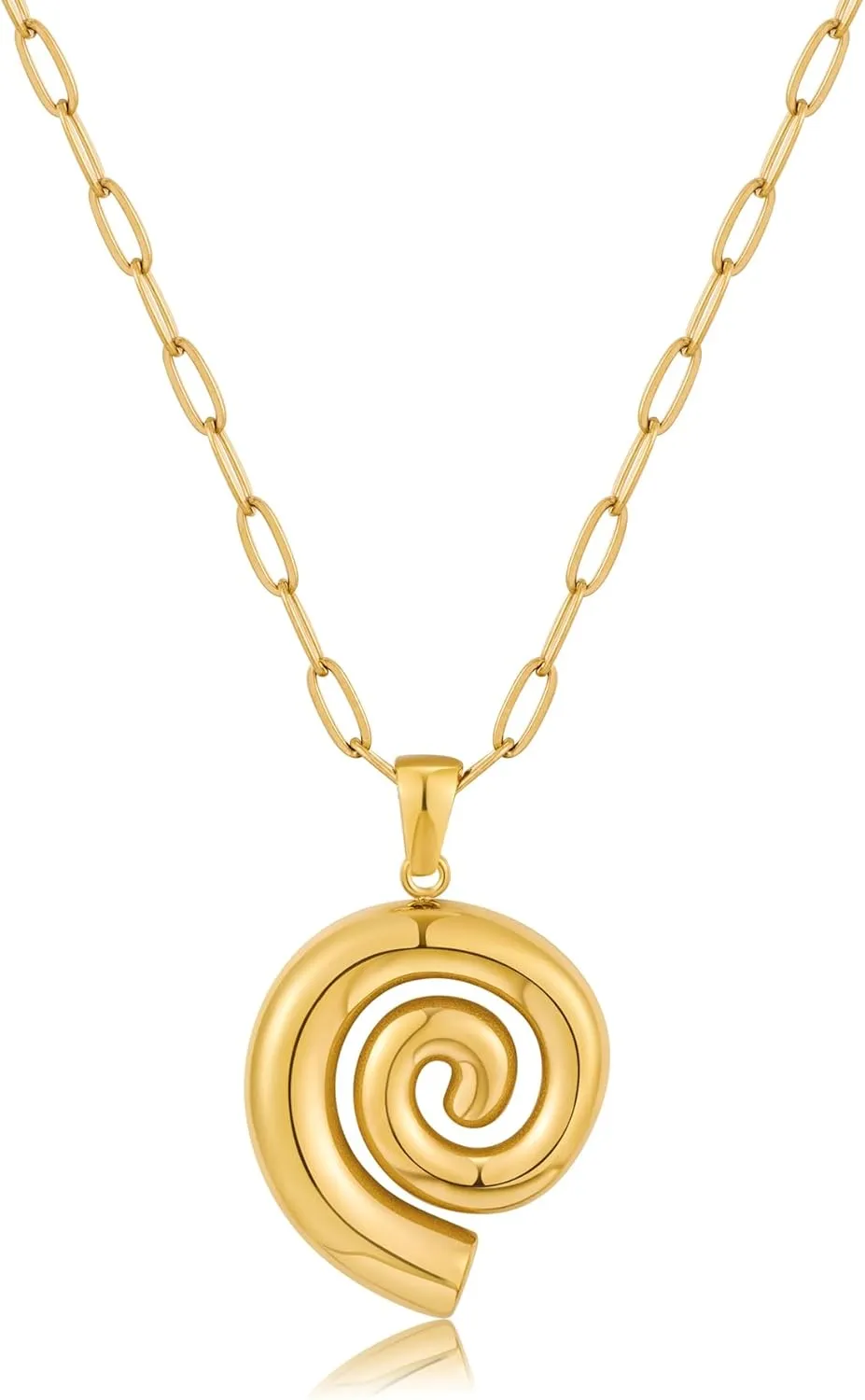 Gold Seashell Pendent Necklace Bohemian Necklaces Summer Beach Necklaces for Women