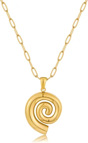 Gold Seashell Pendent Necklace Bohemian Necklaces Summer Beach Necklaces for Women