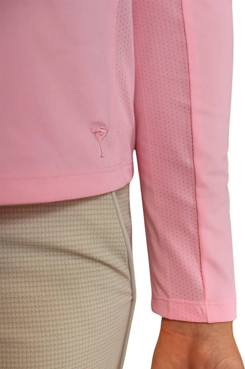 GOLFTINI Long Sleeve Ruffle Polo