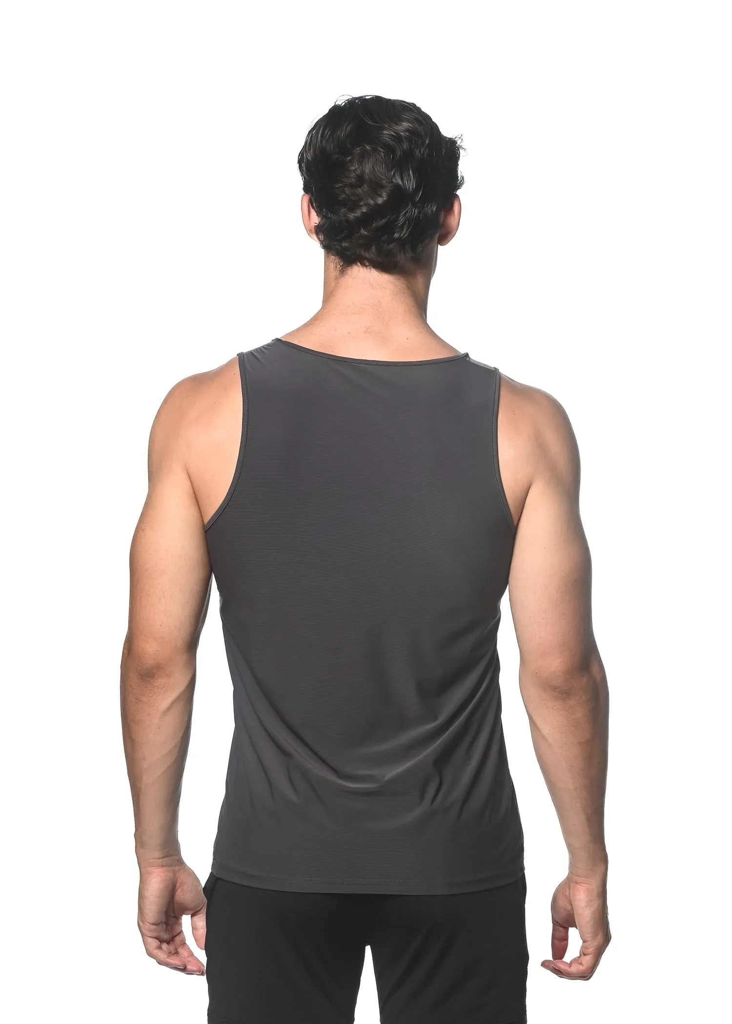 GRANITE TEXTURED MESH PERFORMANCE TANK TOP ST-283