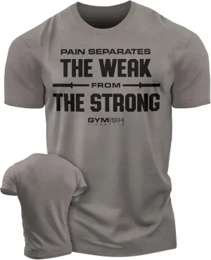 Gymish Lifestyle Weak to Strong Mens Bodybuilding T-Shirts Graphic Tees Short Sleeve Workout Shirt