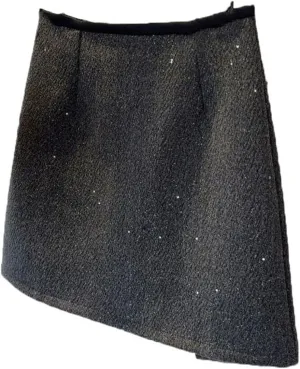 High-Waisted Pleated Skirt for Women, Autumn Winter Flattering