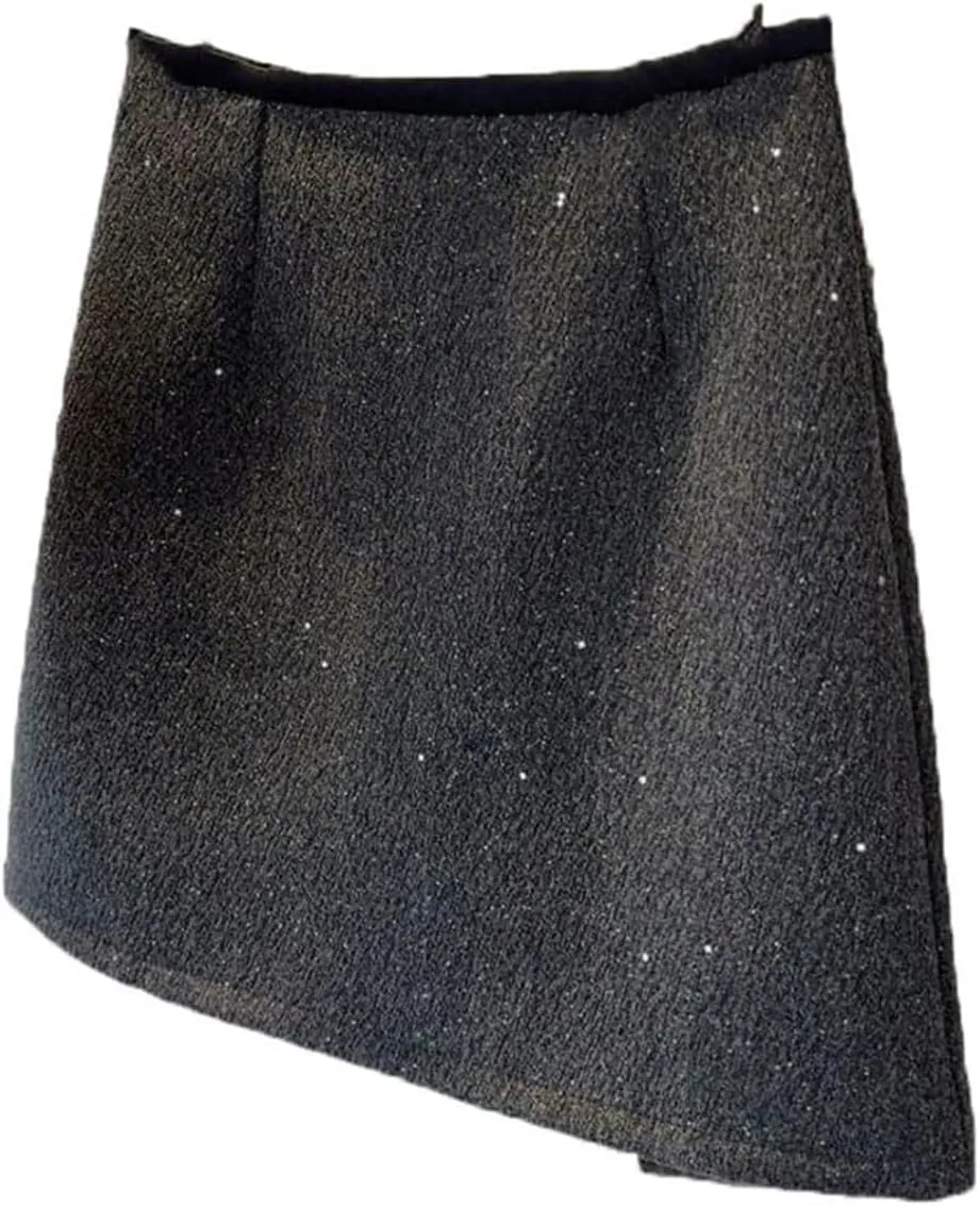 High-Waisted Pleated Skirt for Women, Autumn Winter Flattering