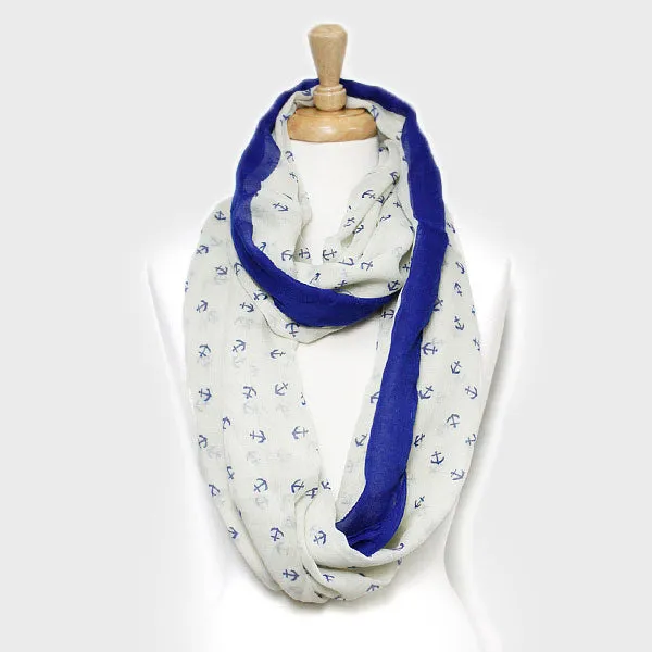 iLLASPARKZ Anchor Polyester Infinity Spring Scarf