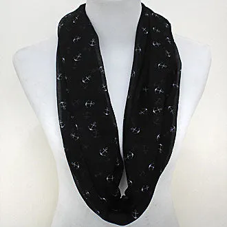 iLLASPARKZ Anchor Print Polyester Infinity Spring Scarf