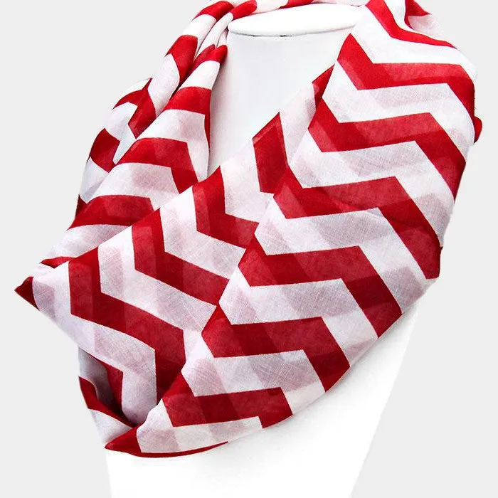 iLLASPARKZ Chevron Pattern Infinity Spring Scarf