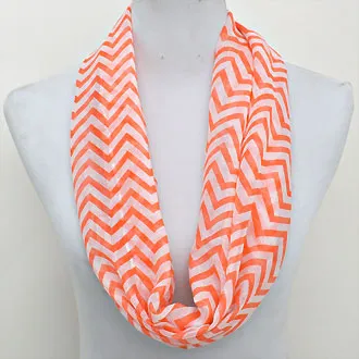 iLLASPARKZ Chevron Polyester Infinity Spring Scarf
