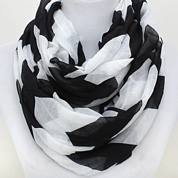 iLLASPARKZ Chevron Print Polyester Infinity Spring Scarf