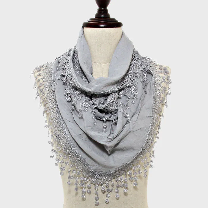 iLLASPARKZ Fringe Cotton Spring Scarf