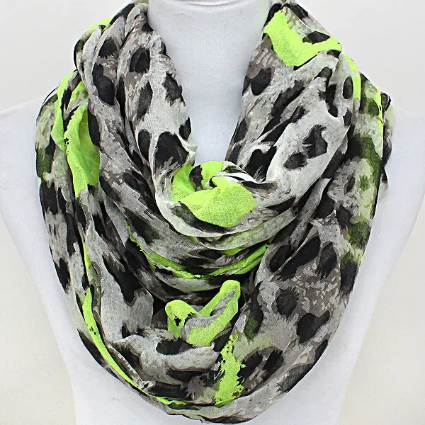 iLLASPARKZ Leopard Print Polyester Infinity Spring Scarf