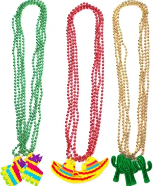 jollylife Cinco de Mayo Fiesta Necklaces Beads Mexican Party Favors