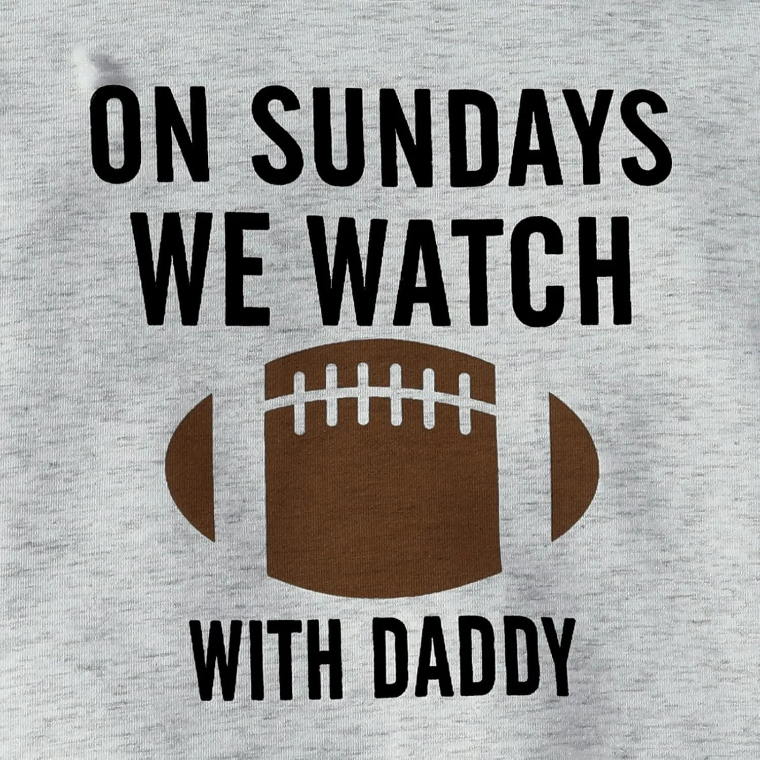 KAGAYD Kids Boy Girl On Sundays We Watch Football With Daddy Mommy Funny Sweatshirt Pullover Tops Casual Wear Outwear