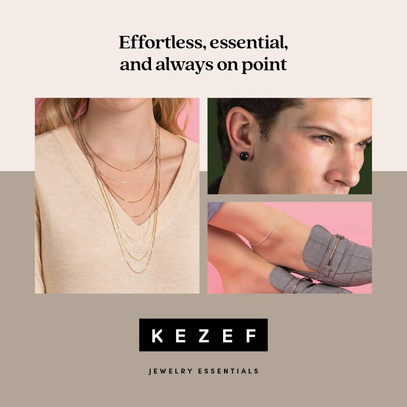 KEZEF 1mm 925 Sterling Silver Necklace for Women | 16-36 inch long Silver, 18k Gold, Rose Gold Necklaces for Women - Made In Italy Real Cable Chain Jewelry | Dainty cadena de plata s925 para mujer