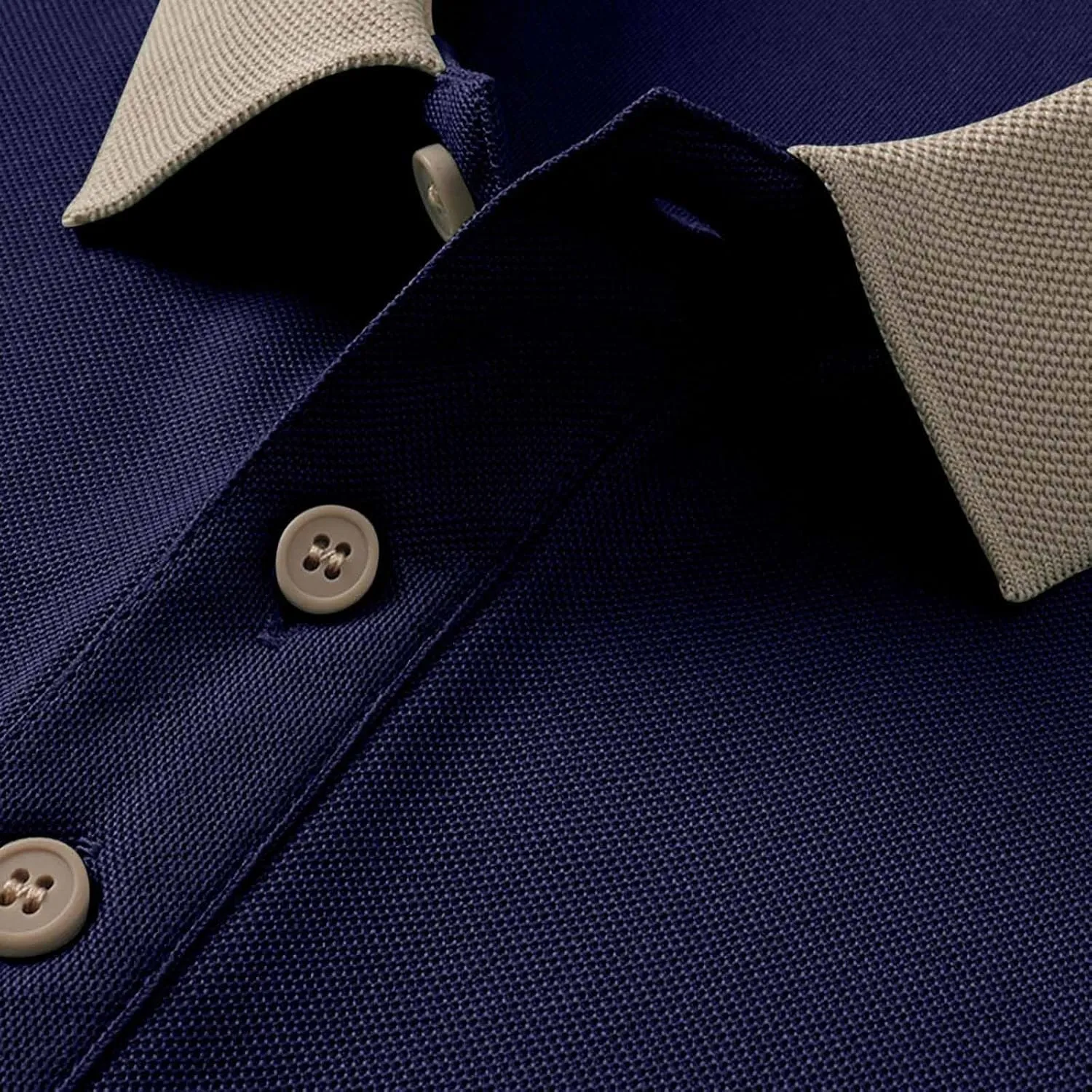 Korean Style Color Block Polo Shirts Mens Slim Fit Golf Tee Tops Summer Short Sleeve Button Collared Athletic Blouse