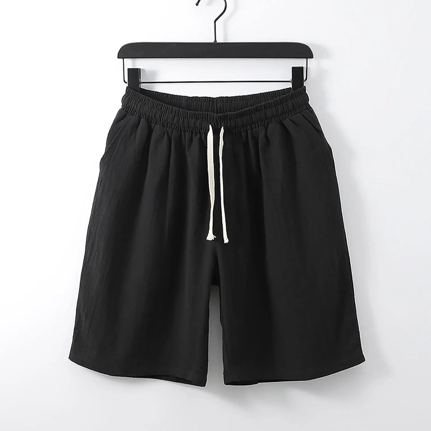 LCMTWX Mens Shorts Five Part Pants Casual Solid Color Loose Youth Japanese Retro Breathable Shorts Men Men Cargo Shorts Gym
