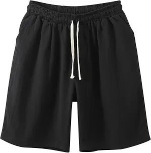 LCMTWX Mens Shorts Five Part Pants Casual Solid Color Loose Youth Japanese Retro Breathable Shorts Men Men Cargo Shorts Gym