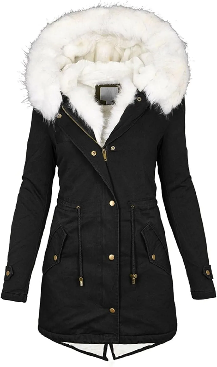 Long Length Quilted Puffer Parka Overcoat Women Slim Thicker Women'S Coat Womens Long-Sleeve Puffer Jacket Womens