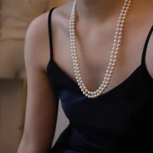 Long Pearl Necklace for women - Elegant Long Necklaces for Women Classic Pearl Choker Necklaces for Women Luxurious Pearl Necklaces for women Timeless Pearls Necklaces for Women Perfect for Weddings Parties Special Occasions