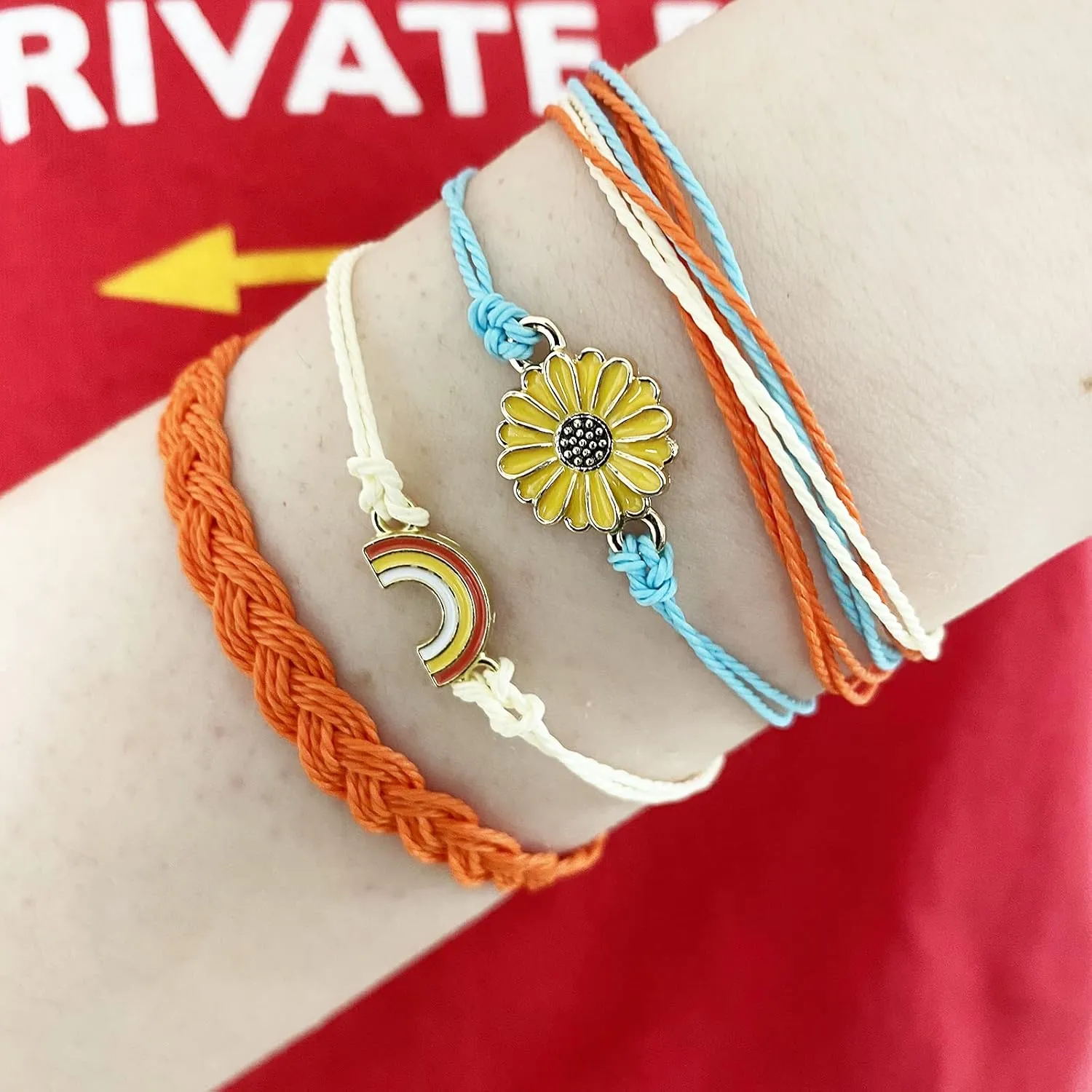 Long tiantian Cute String Bracelets for Women Gifts Trendy Stuff Friendship Bracelets Waterproof Summer Ankle Bracelets Outfits Adjustable Wave Surfer Beach Bracelets Stocking Stuffers