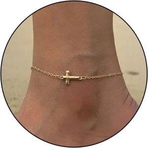 Long tiantian Gold Ankle Bracelets for Women Waterproof Ankle Bracelets