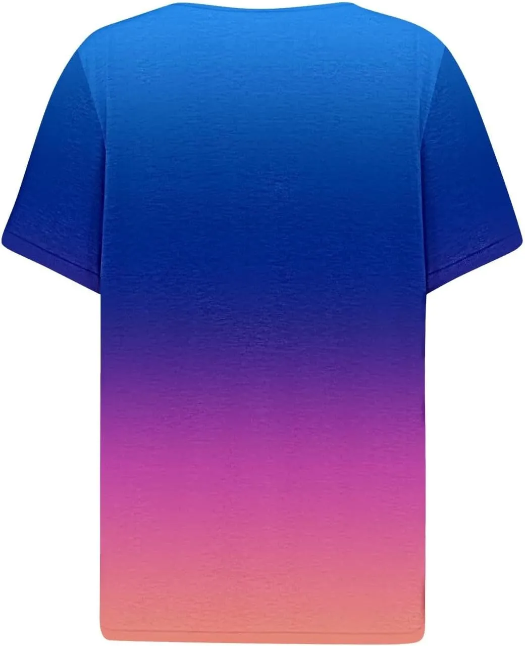 LRMQS Summer Tops for Women 2024 Trendy Vacation Short Sleeve Button V Neck T Shirt Boho Casual Fashion Spring Tee Clothes