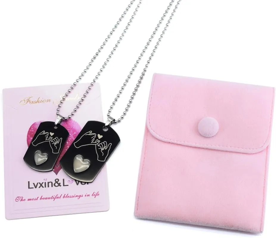 luminous couple necklaces