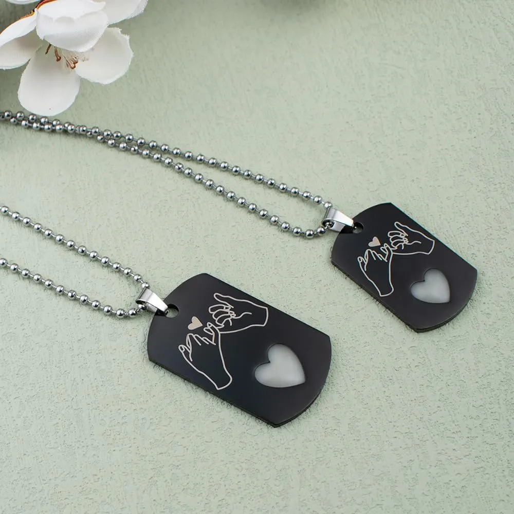 luminous couple necklaces