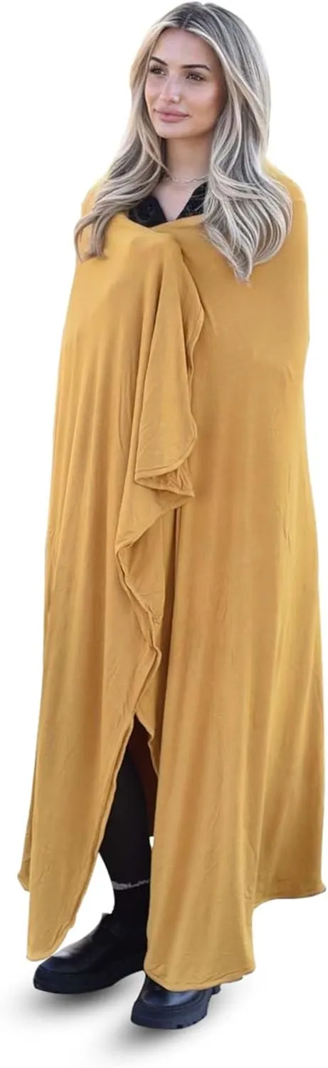 Luxury Cooling Travel Blanket - Stretchy, Lightweight Soft & Breathable Shawl Wraps for Women