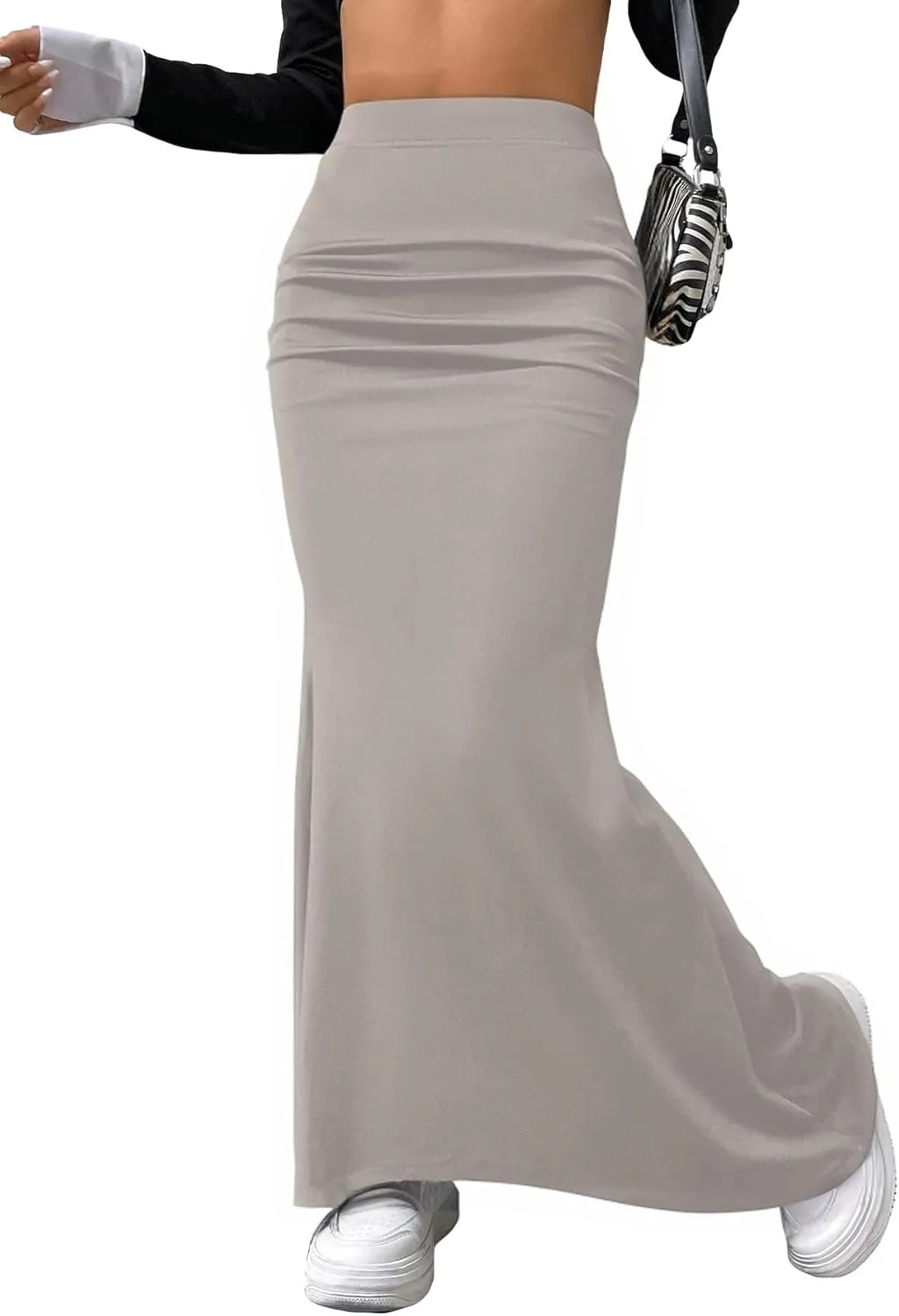 Maxi Skirt - Chic Long Black Skirt, Flowy and Versatile Wardrobe Essential for Every Fashionista