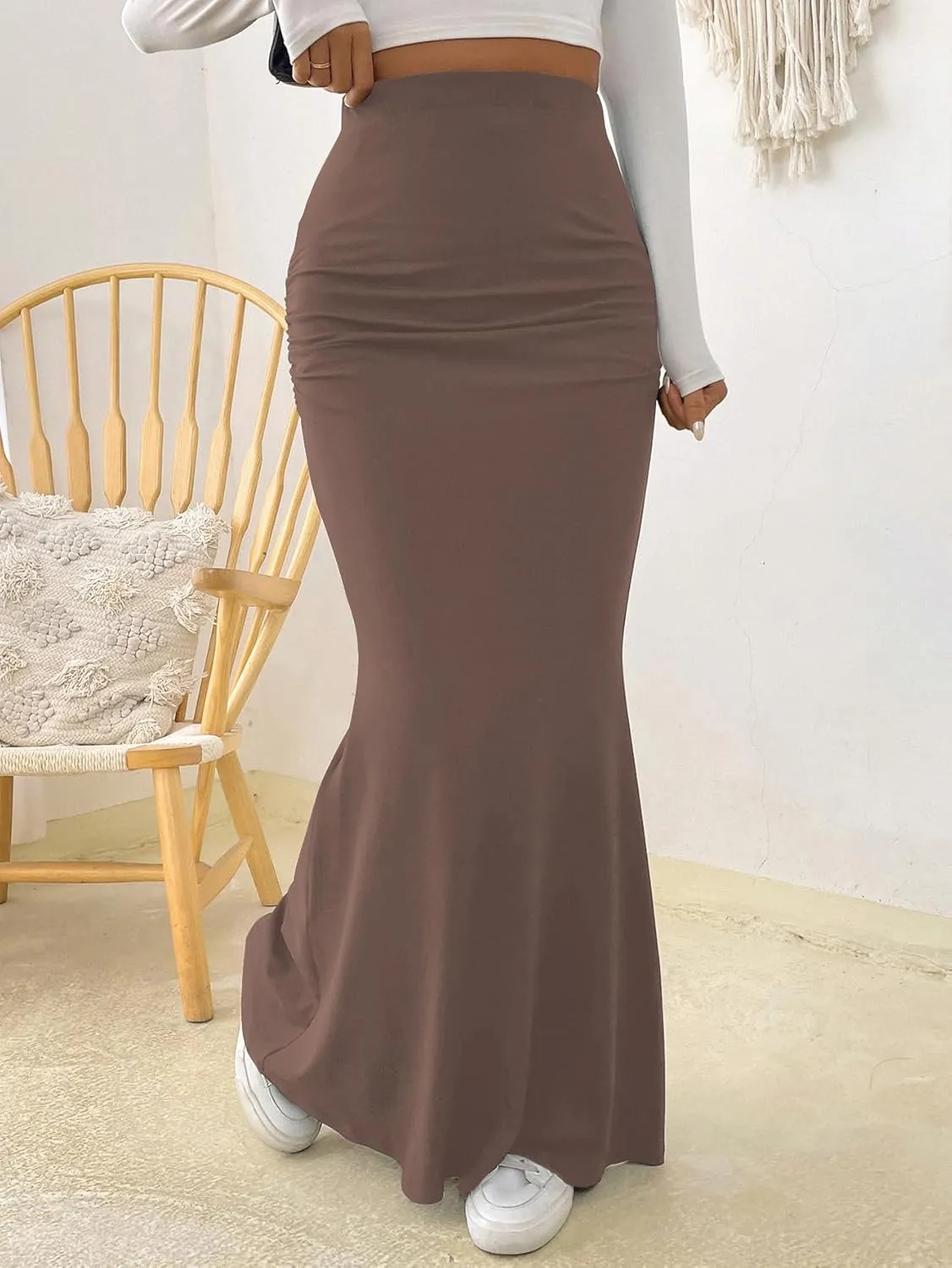 Maxi Skirt - Chic Long Black Skirt, Flowy and Versatile Wardrobe Essential for Every Fashionista