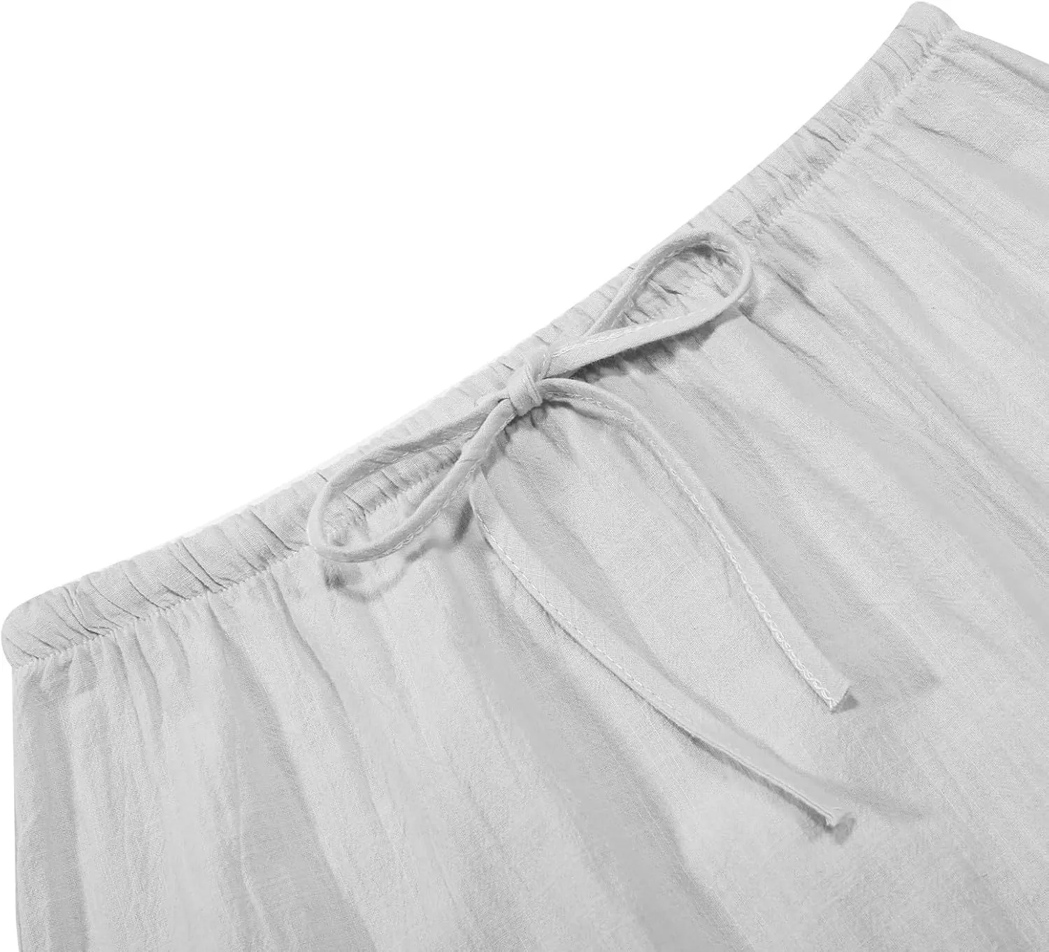 Maxi Skirts for Women Elastic Drawstring Waist A Line Long Skirt Casual Beach Vacation Lounge Flowy Summer Skirt