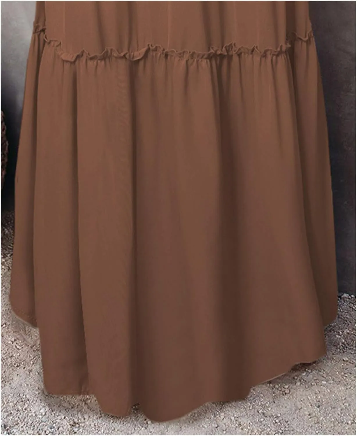 Maxi Skirts for Women High Waist Bohemian A Line Tiered Skirt Summer Casual Pleated Flowy Swing Beach Long Skirt