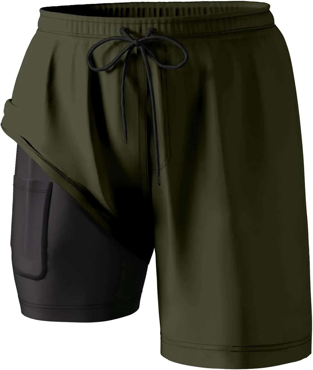 Men Cargo Pants Casual Cotton Stretch Elastic Waistband Pant Soft Comfortable Sweatpant Joggers Baggy Gym
